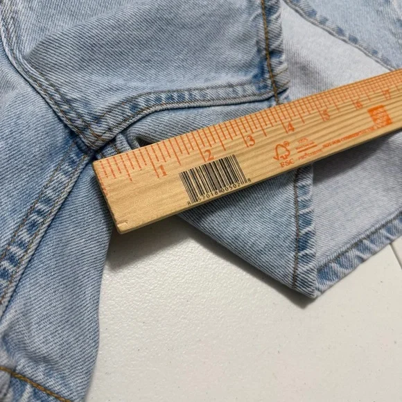 Vintage Levi's Blue Jorts Orange Tag 36920 'Regular Fit' Mom Shorts Size 14 - Picture 5 of 8